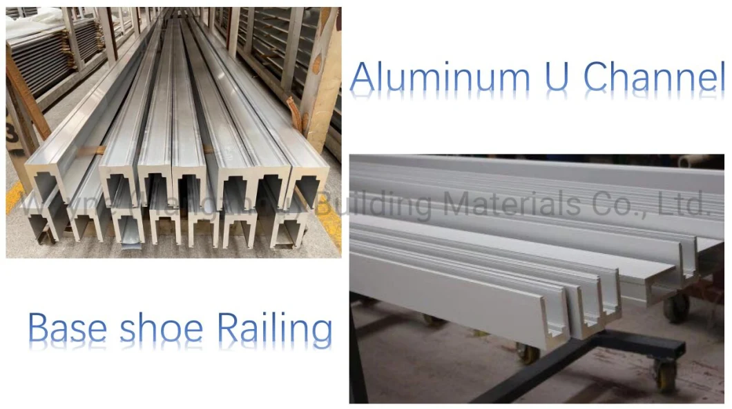 Factory Direct Price Stainless Steel Frameless Stair Handrail Tempered Laminated Glass Fencing Balustrade Baluster Aluminium Aluminum U Channel Balcony Railing