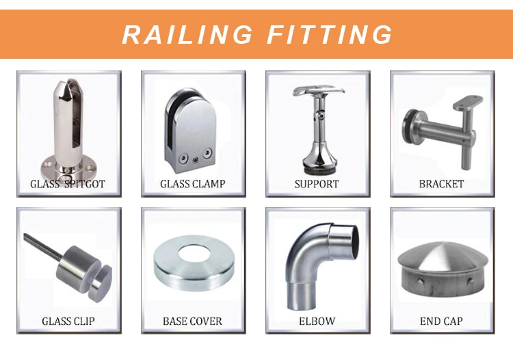 Ablinox Casting Staircase Corridor Guardrail Stainless Steel Fence Baluster Glass Handrail Railing System Square Mini Post Balestrade Hardware Fittings