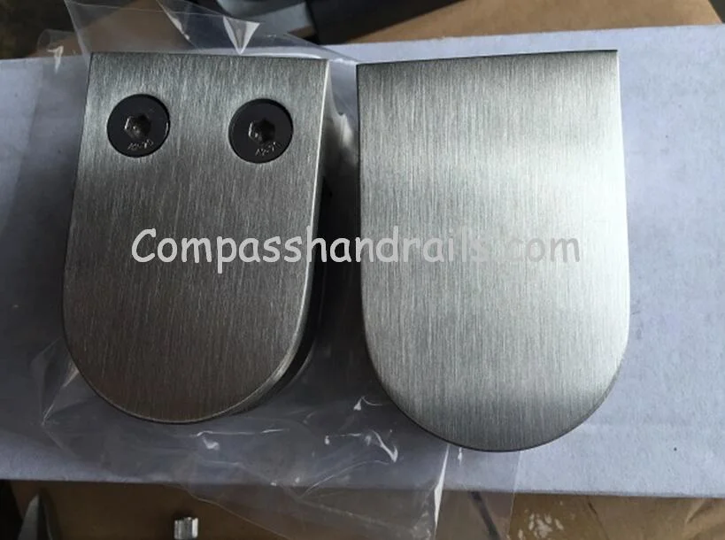 OEM Custom 304/316 Stainless Steel Accessories Support Bar Glass Clamp for Railing/Handrail/Balustrade Staircase