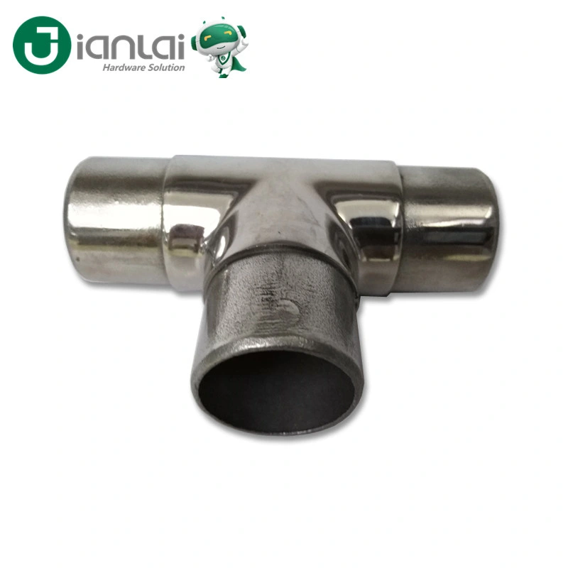 Stainless Steel Tube Connector Railing Fittings Three Way Elbow