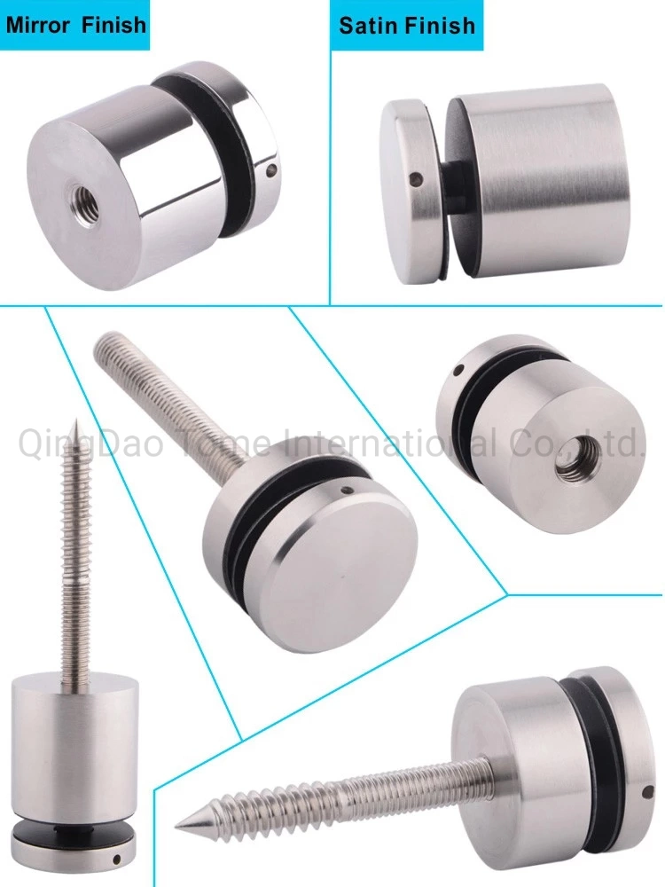 304 316 2205 Stainless Steel Glass Fitting Accessories Glass Standoff for Handrail Railing