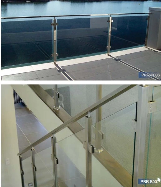Modern Glass Railing and Aluminum Post Glass Railing