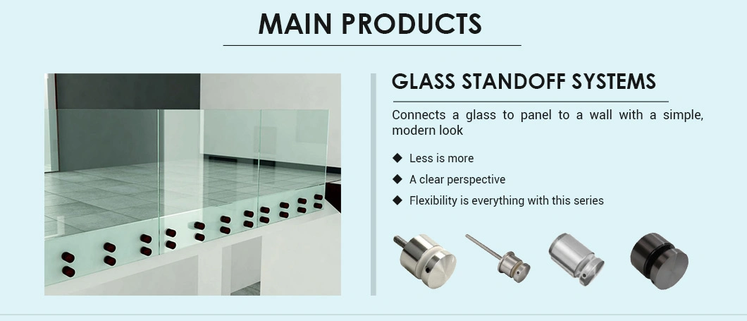 New Design Railing Balustrade Stainless Steel Square Glass Fastener Standoff Pin
