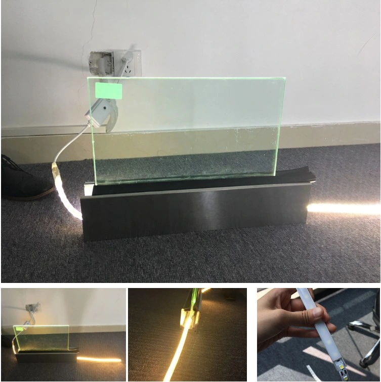 Factory Price Aluminum U Channel Base for Glass Railing with LED Light
