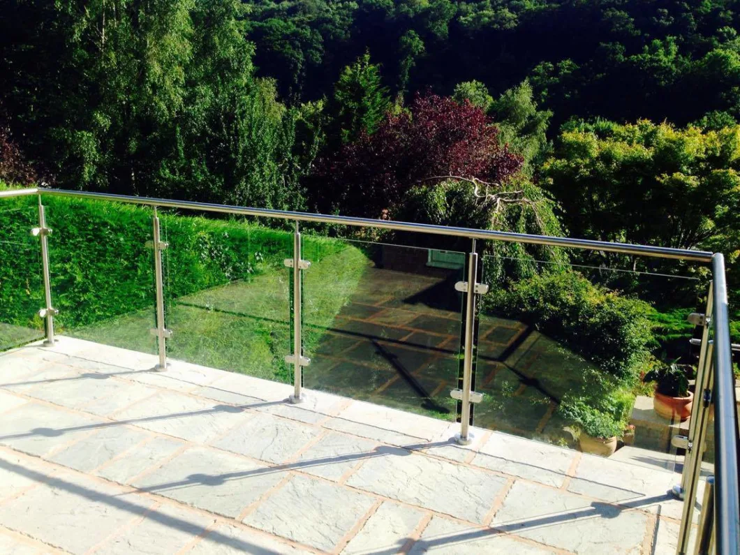 High Quality Customized Stainless Steel Glass Railing with Toughened Glass