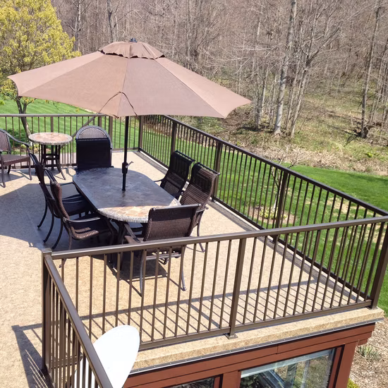 Aluminum Railing, Glass, PVC, Commercial Balcony Residential Apartment Picket Railing, Post Decking Porch Security Outdoor Railing