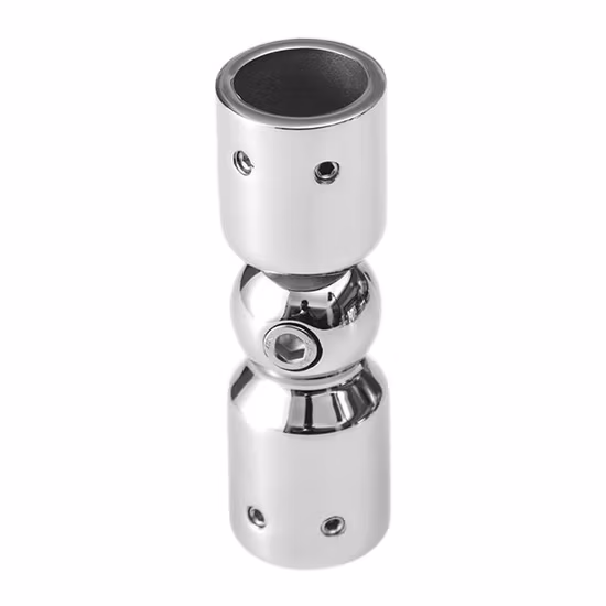 Stainless Steel Glass Hardware Shower Accessory Tube to Tube Joint Fitting Rod Connector Glass Clamp