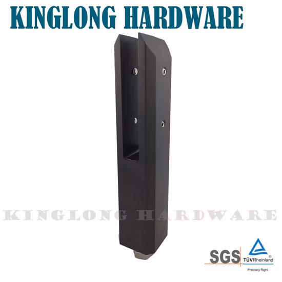 Stainless Steel Matte Black Core Drilled Glass Spigot with Cover