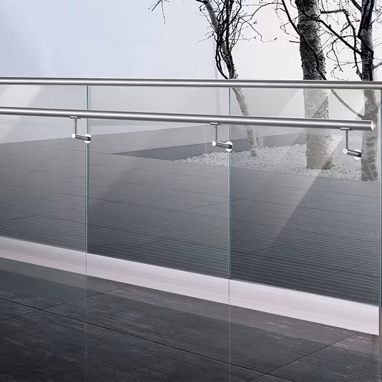 Railing System of Frameless Steel Spigot Glass Balustrade From Foshan
