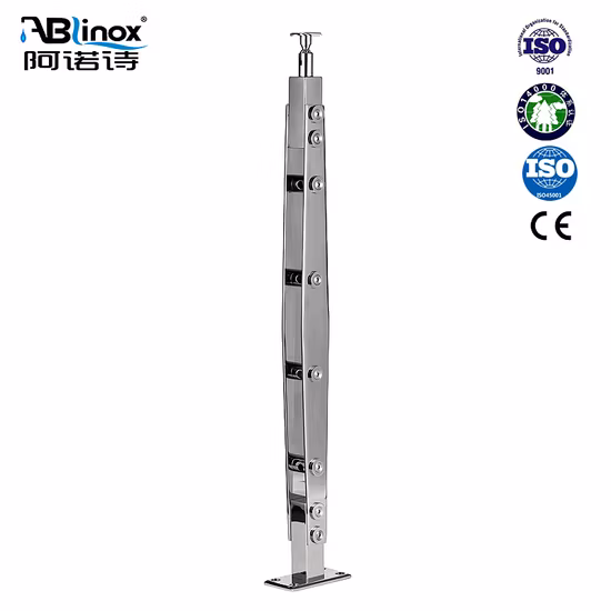 Handrail Post Stair Balcony Cable Stainless Steel Frameless Glass Aluminum Tempered Staircase Railing